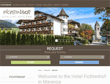 Tablet Screenshot of fichtenhof.com